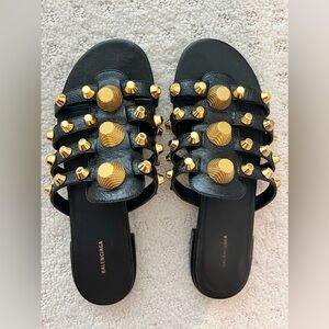 BALENCIAGA SANDAL WITH GIANT 12 GOLDEN STUDS